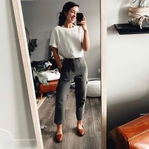 Cropped cargo trousers